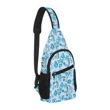 Load image into Gallery viewer, Blue Floral Amour Chest Bag
