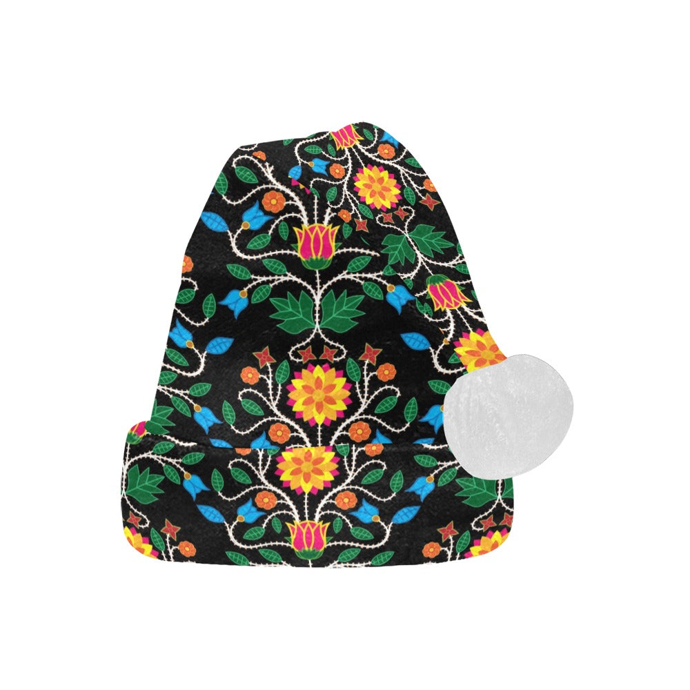 Floral Beadwork Four Clans Santa Hat