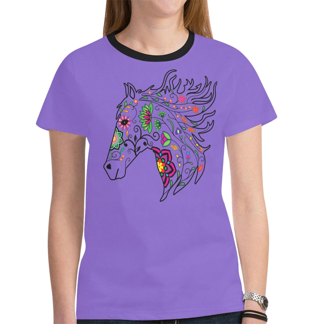 Horse Spirit Guide (Purple) New T-shirt for Women