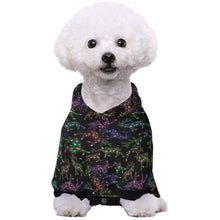 Load image into Gallery viewer, Neon Floral Elks Pet Dog Hoodie
