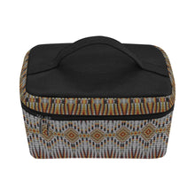 Load image into Gallery viewer, Fire Feather White Cosmetic Bag/Large
