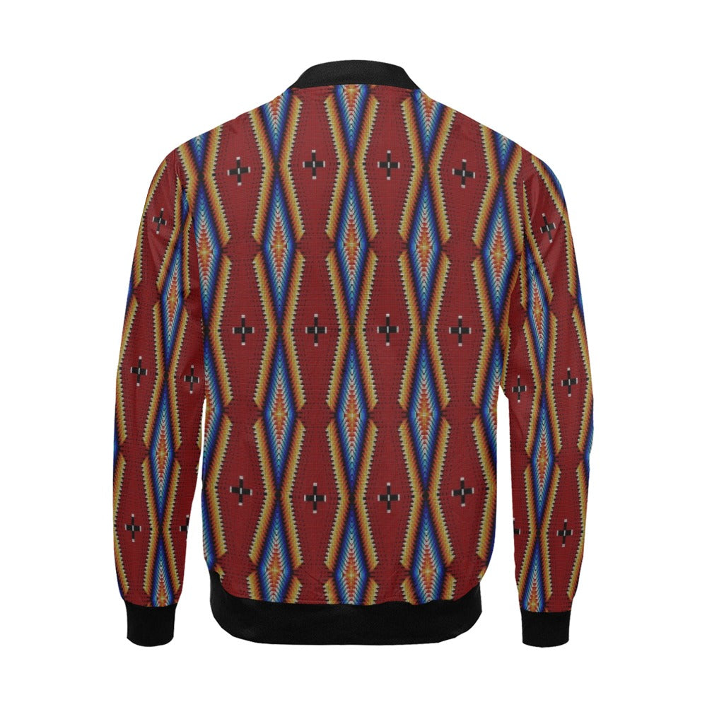 Diamond in the Bluff Red Bomber Jacket for Men