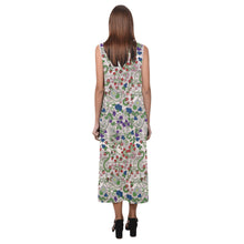 Load image into Gallery viewer, Grandmother Stories Bright Birch Phaedra Sleeveless Open Fork Long Dress
