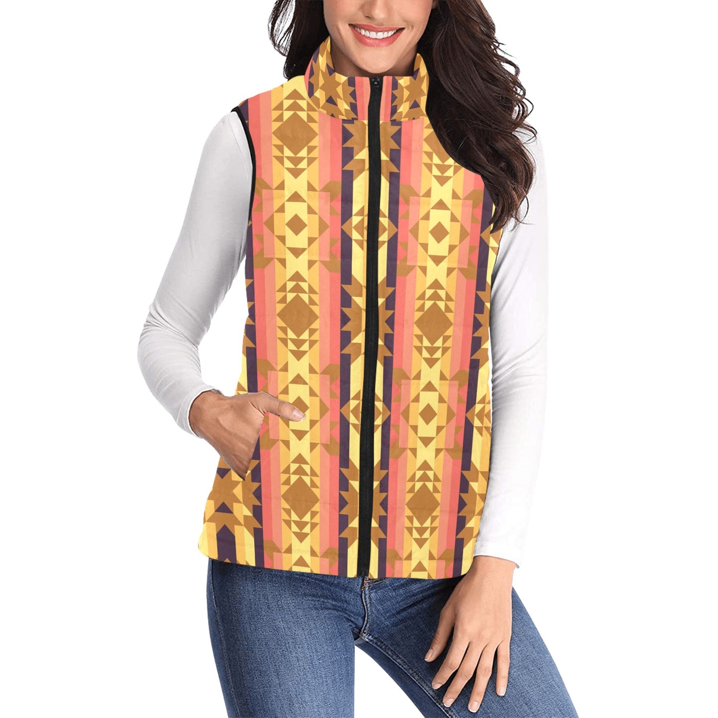 Infinite Sunset Women's Padded Vest Jacket