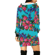 Load image into Gallery viewer, Kokum&#39;s Revenge Sky Hoodie Dress
