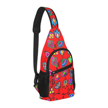 Load image into Gallery viewer, Indigenous Paisley Dahlia Chest Bag
