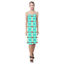 Load image into Gallery viewer, Gathering Earth Turquoise Alcestis Slip Dress (Model D05)
