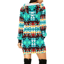 Load image into Gallery viewer, Writing on Stone Wheel Hoodie Dress
