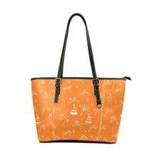 Load image into Gallery viewer, Ledger Dables Orange Leather Tote Bag
