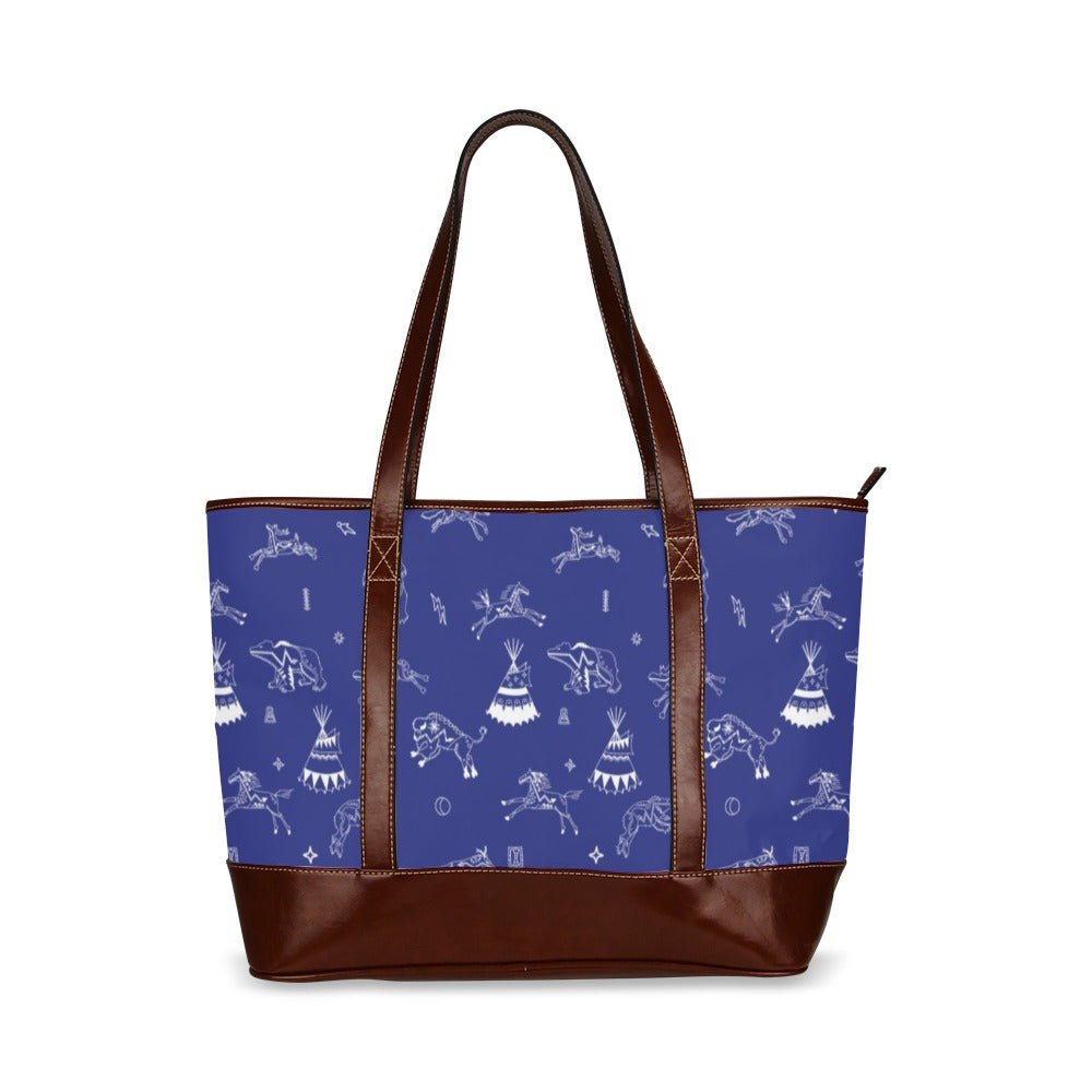 Ledger Dables Blue Tote Handbag