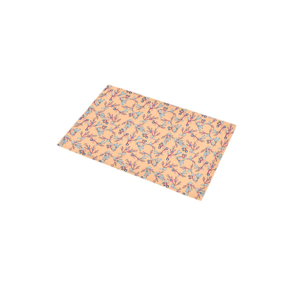 Swift Floral Peache Bath Rug 16''x 28''