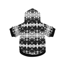 Load image into Gallery viewer, Between the Mountains Black and White Pet Dog Hoodie
