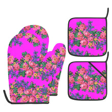 Load image into Gallery viewer, Kokum&#39;s Revenge Blush Oven Mitt &amp; Pot Holder
