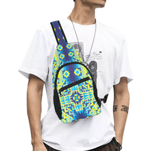 Load image into Gallery viewer, Kaleidoscope Jaune Bleu Chest Bag
