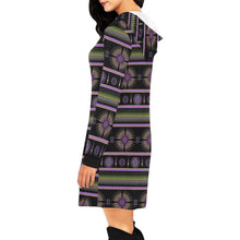 Load image into Gallery viewer, Evening Feather Wheel Hoodie Dress
