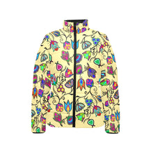 Load image into Gallery viewer, Indigenous Paisley Vanilla Women&#39;s Stand Collar Padded Jacket
