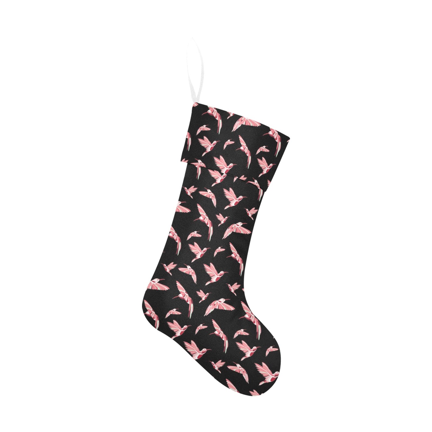 Strawberry Black Christmas Stocking