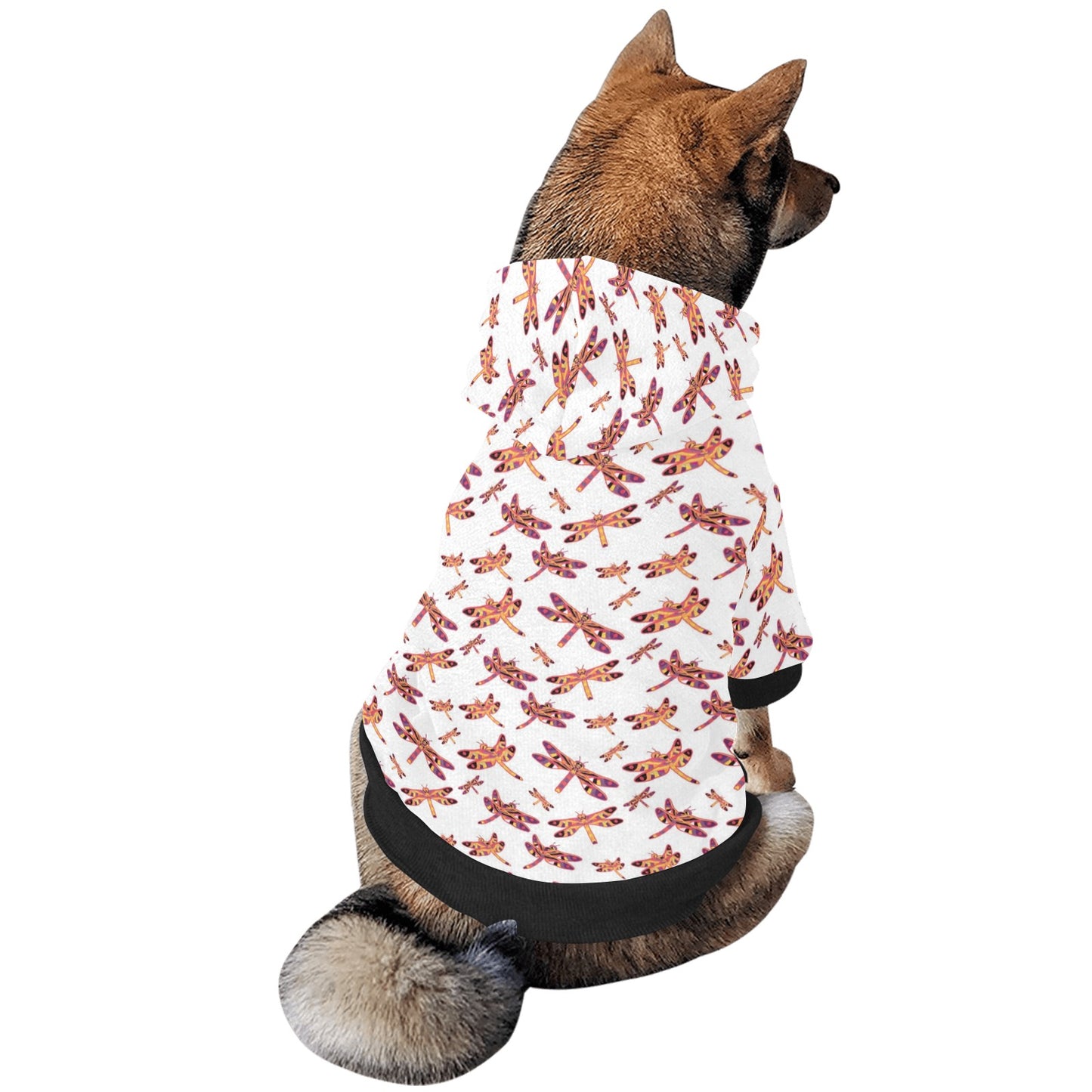 Gathering White Pet Dog Hoodie