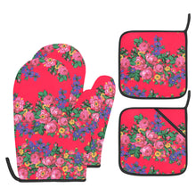 Load image into Gallery viewer, Kokum&#39;s Revenge Dahlia Oven Mitt &amp; Pot Holder
