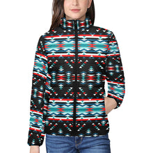 Load image into Gallery viewer, Visions of Peaceful Nights Women&#39;s Stand Collar Padded Jacket
