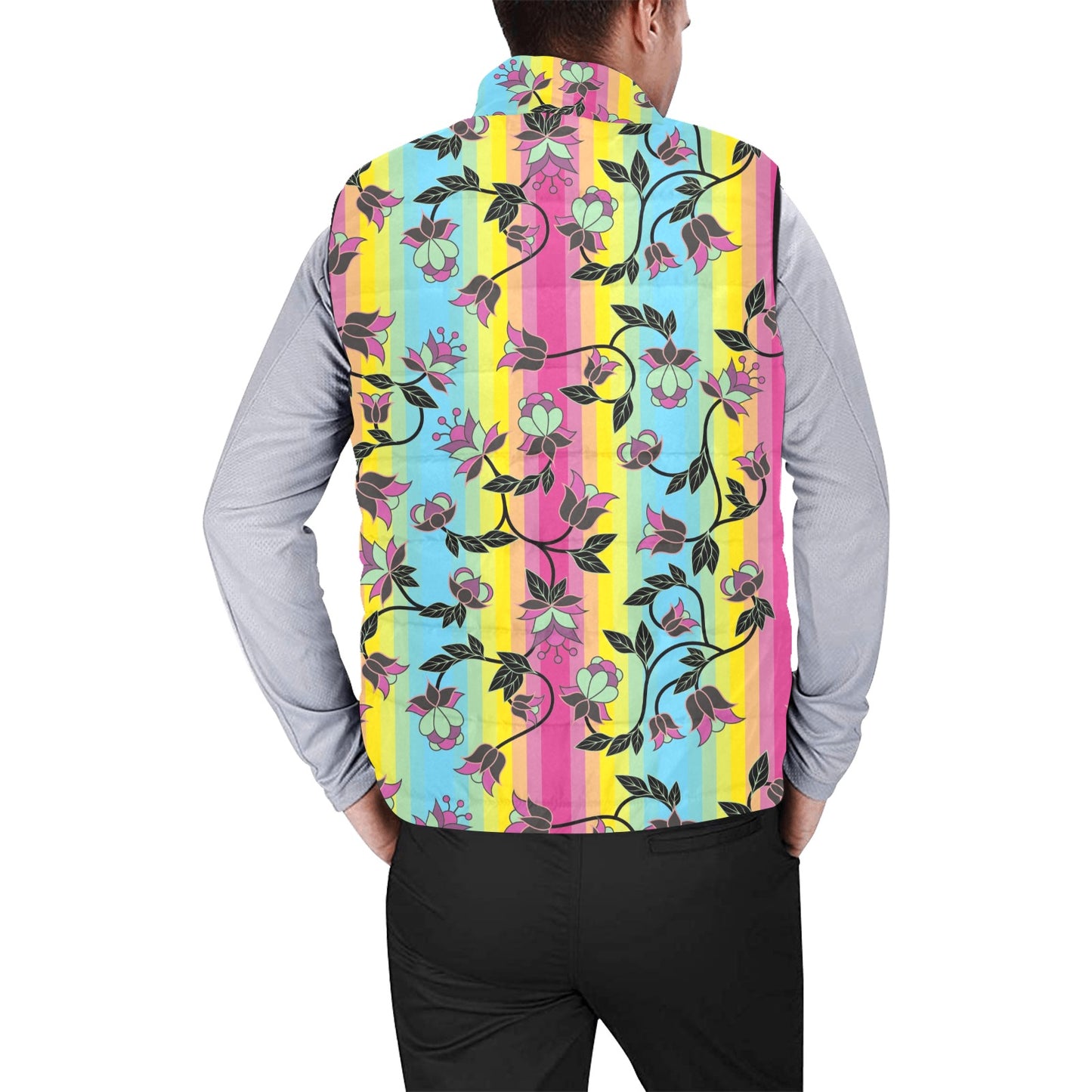 Powwow Carnival Men's Padded Vest Jacket