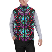 Load image into Gallery viewer, Floral Beadwork Four Clans Winter Men&#39;s Padded Vest Jacket
