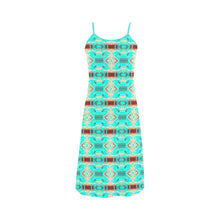 Load image into Gallery viewer, Gathering Earth Turquoise Alcestis Slip Dress (Model D05)
