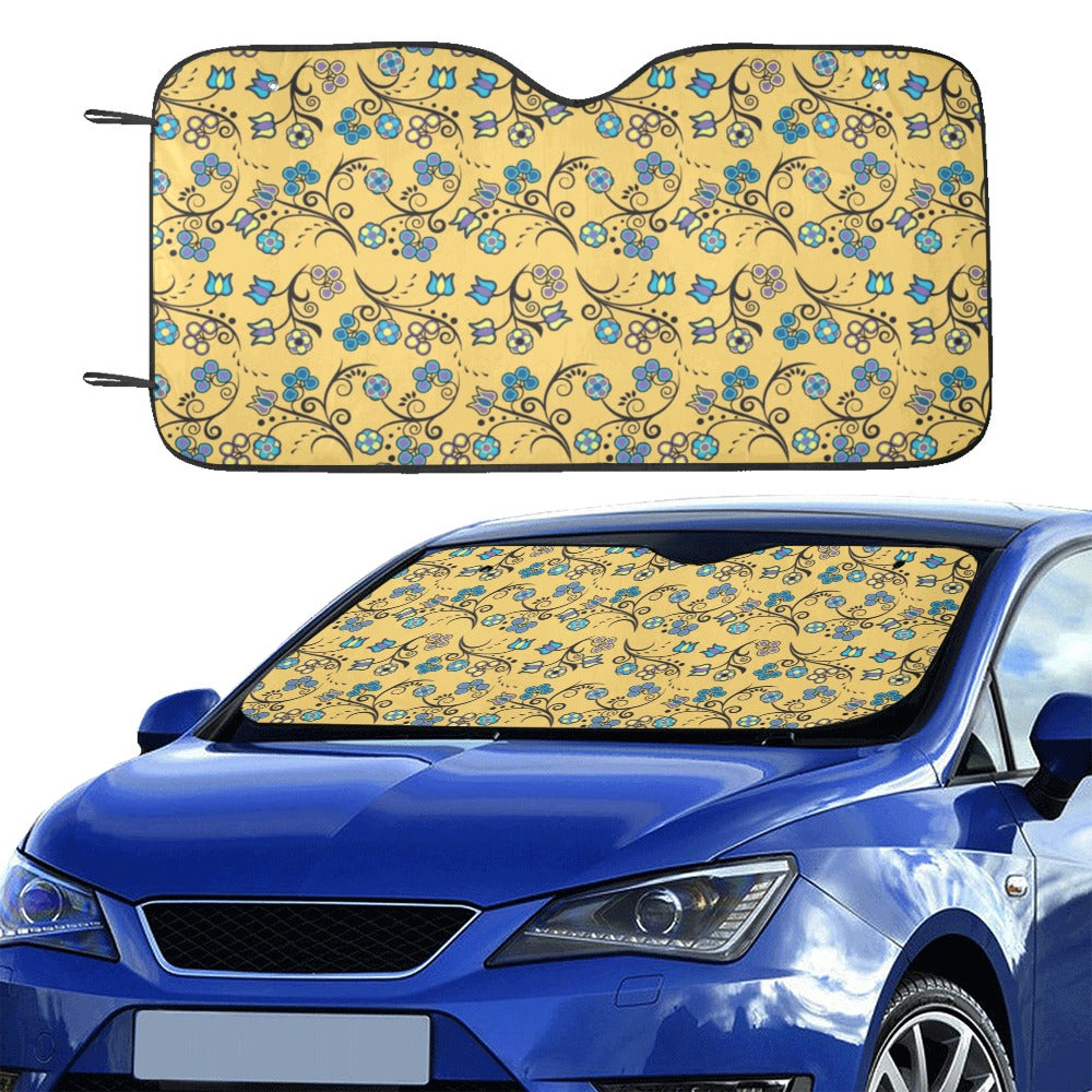 Blue Trio Tuscan Car Sun Shade 55"x30"