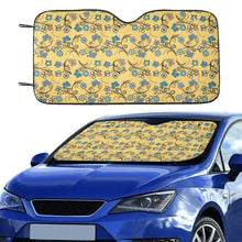 Load image into Gallery viewer, Blue Trio Tuscan Car Sun Shade 55&quot;x30&quot;
