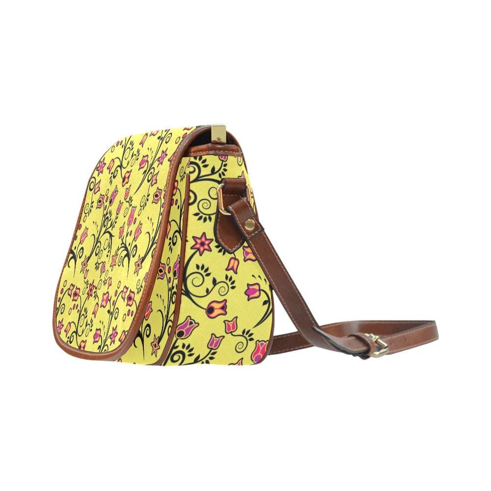 Key Lime Star Saddle Bag