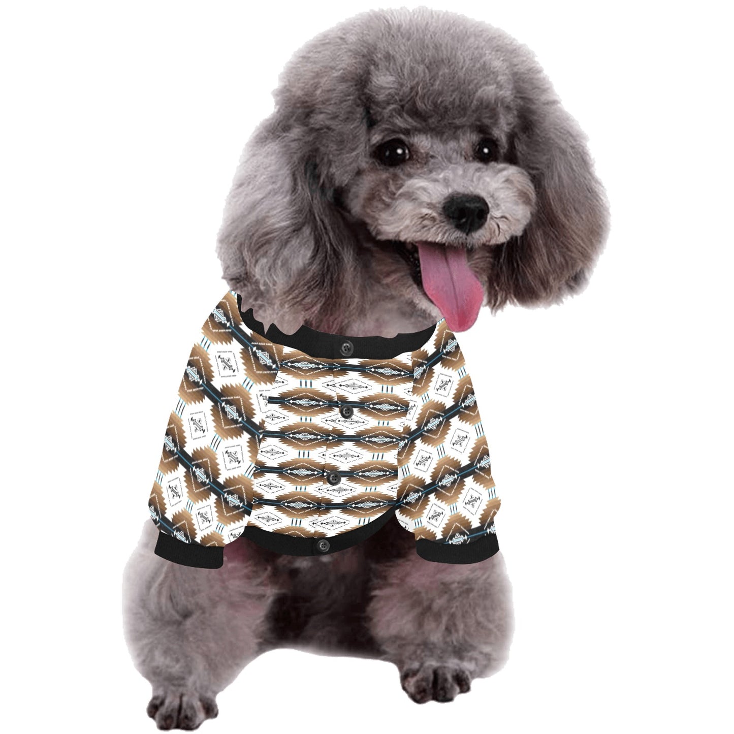 Cofitichequi White Pet Dog Round Neck Shirt