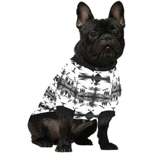 Load image into Gallery viewer, Between the Mountains White and Black Pet Dog Round Neck Shirt
