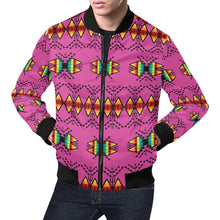 Load image into Gallery viewer, Sacred Trust Pink Bomber Jacket for Men
