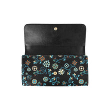 Load image into Gallery viewer, Ocean Bloom Women&#39;s Trifold Wallet
