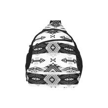 Load image into Gallery viewer, Sovereign Nation Black and White Chest Bag
