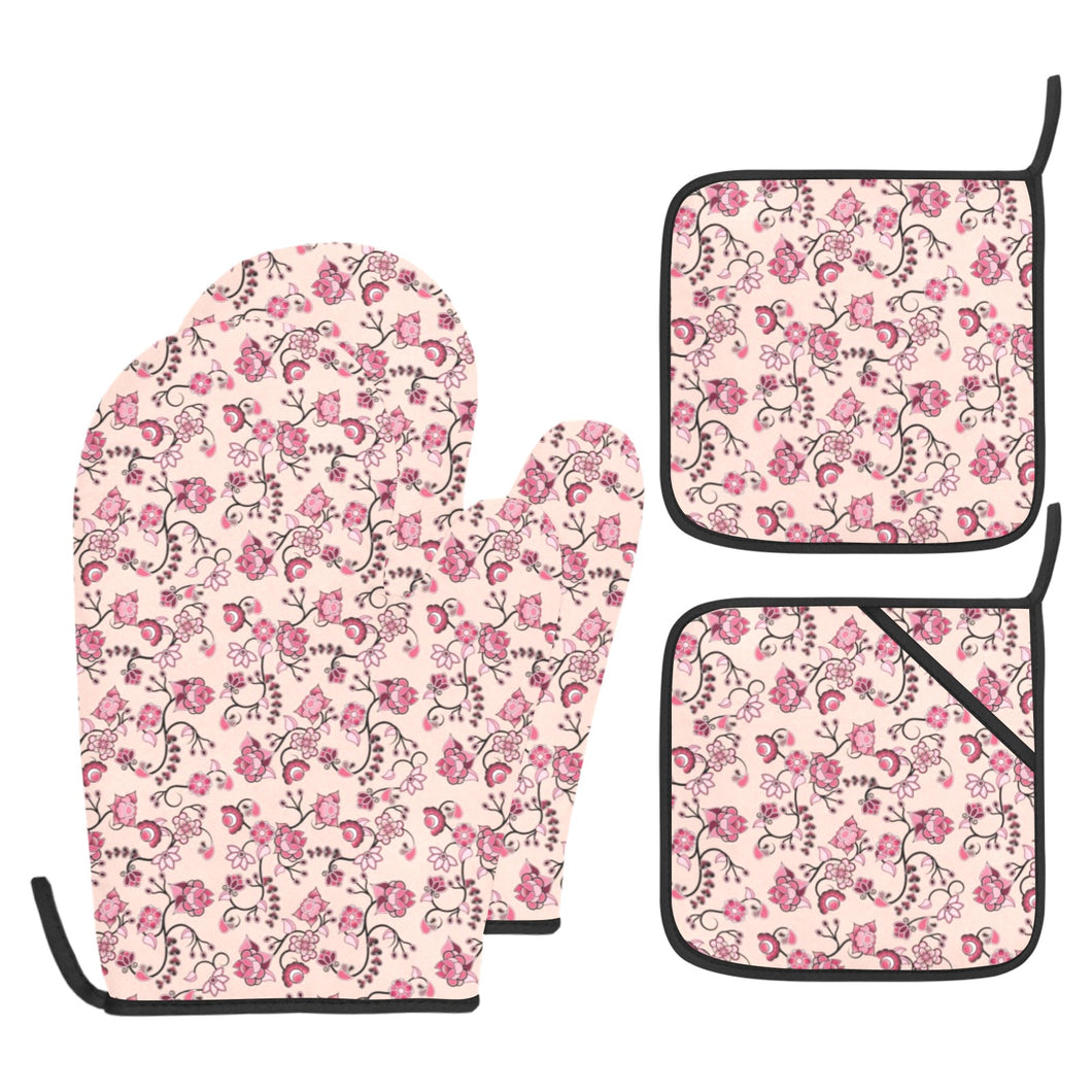 Floral Amour Oven Mitt & Pot Holder