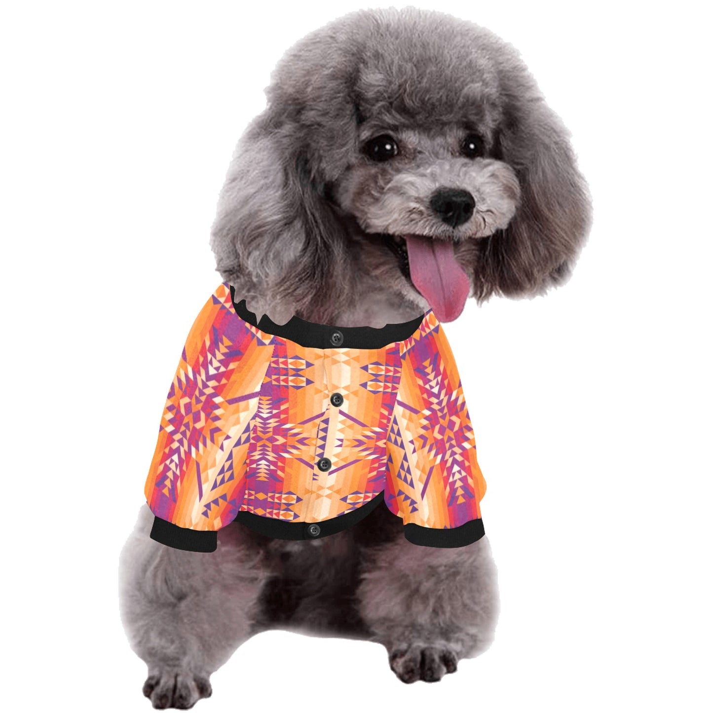 Desert Geo Pet Dog Round Neck Shirt