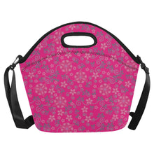 Load image into Gallery viewer, Berry Picking Pink Neoprene Lunch Bag/Large
