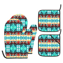 Load image into Gallery viewer, Writing on Stone Wheel Oven Mitt &amp; Pot Holder
