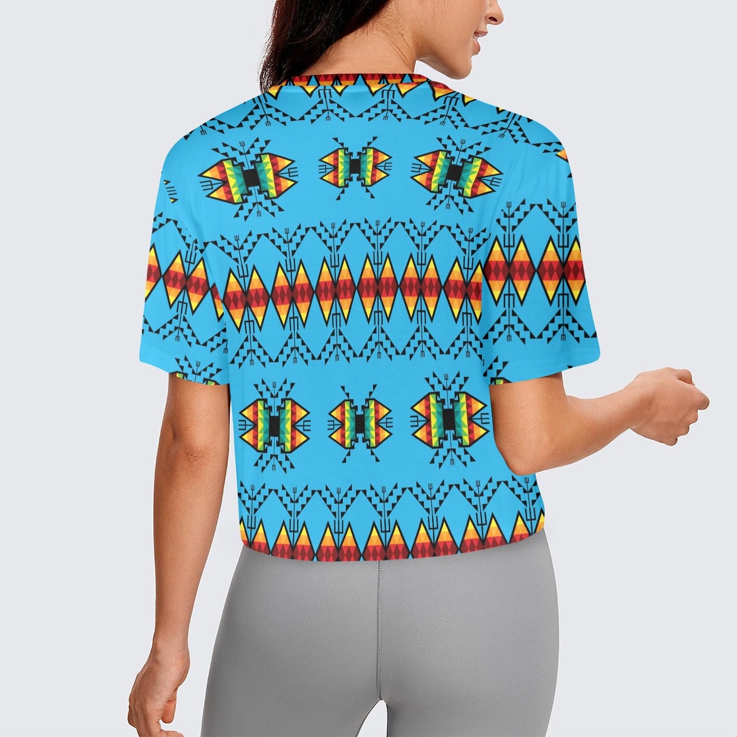 Sacred Trust Sky Crop Top