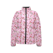 Load image into Gallery viewer, Strawberry Floral Women&#39;s Stand Collar Padded Jacket
