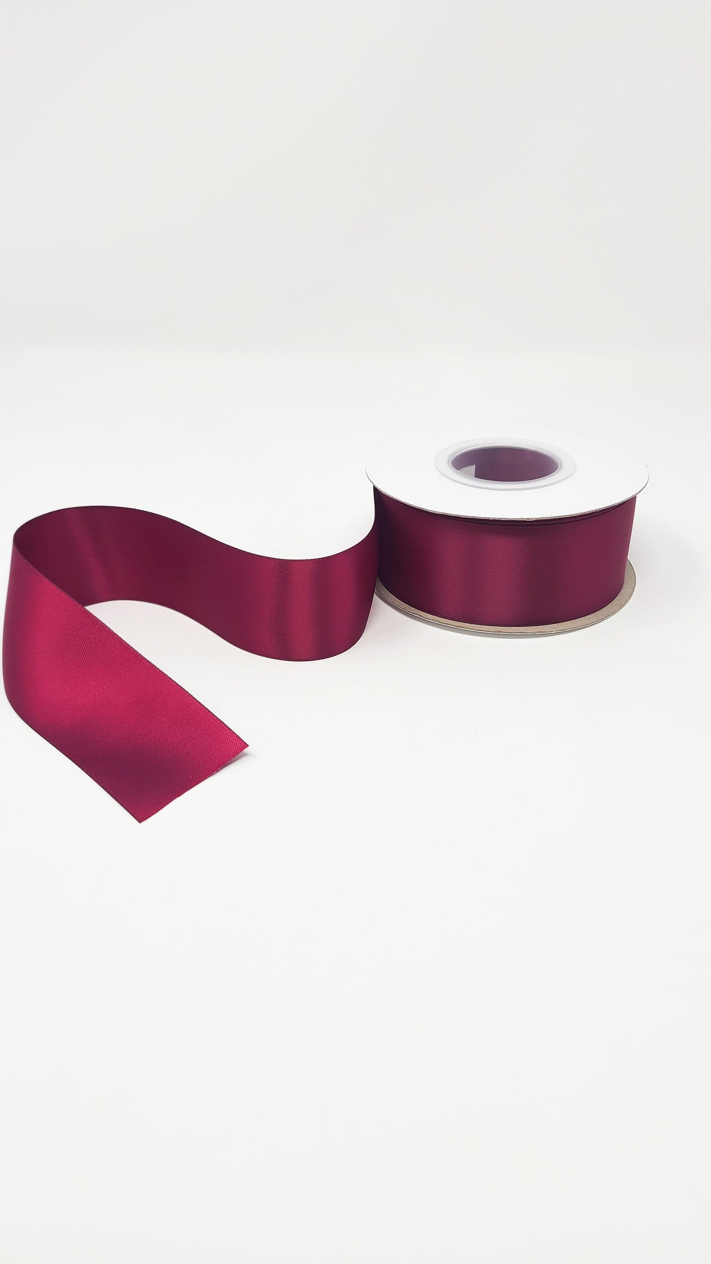 Double Face Solid Colored Ribbon Wine