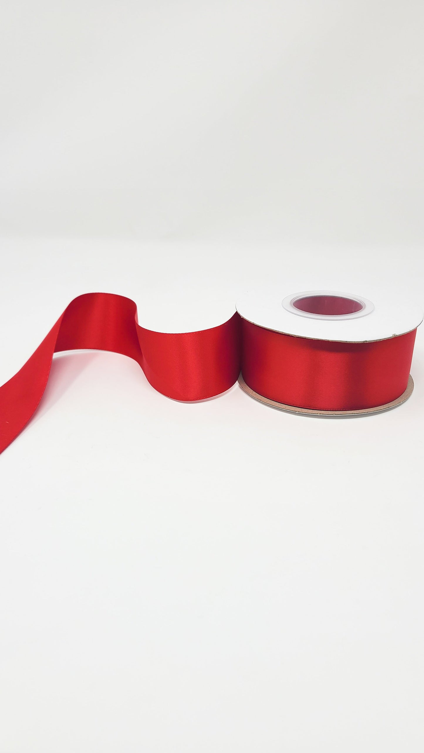 Double Face Solid Colored Ribbon Red