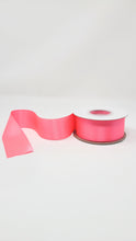 Load image into Gallery viewer, Double Face Solid Colored Ribbon Camellia Rose
