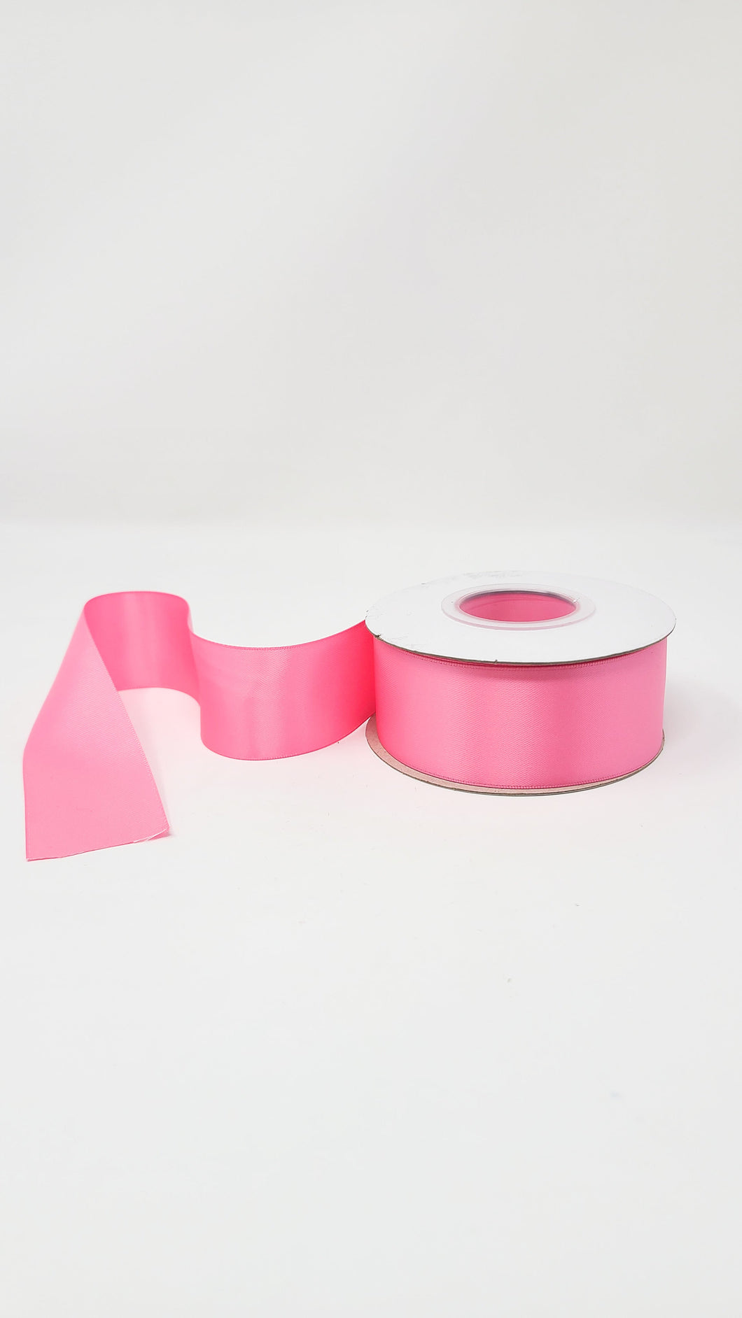 Double Face Solid Colored Ribbon Hot Pink