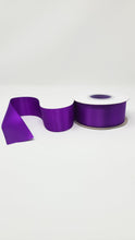 Load image into Gallery viewer, Double Face Solid Colored Ribbon Purple
