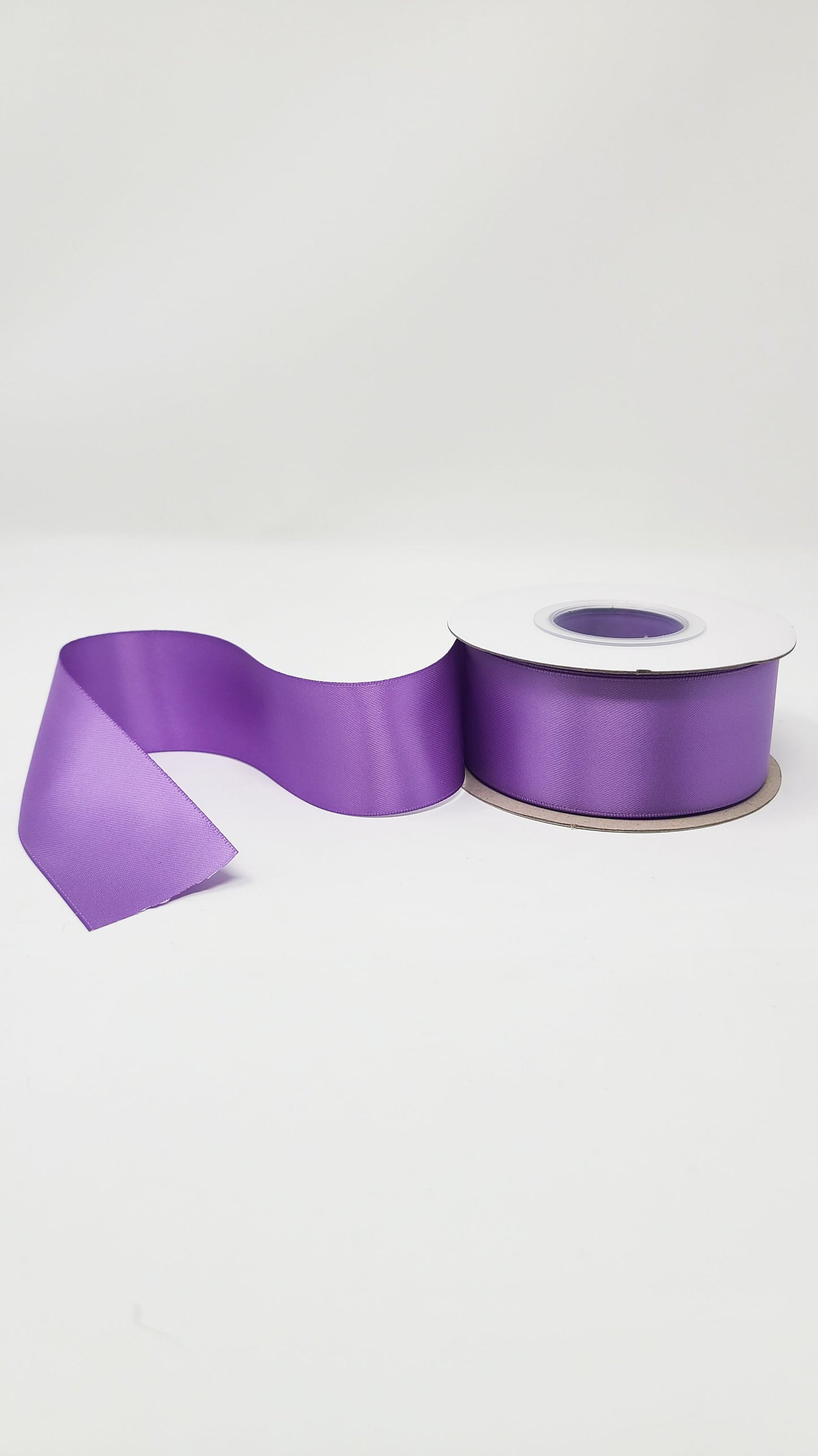 Double Face Solid Colored Ribbon Grape