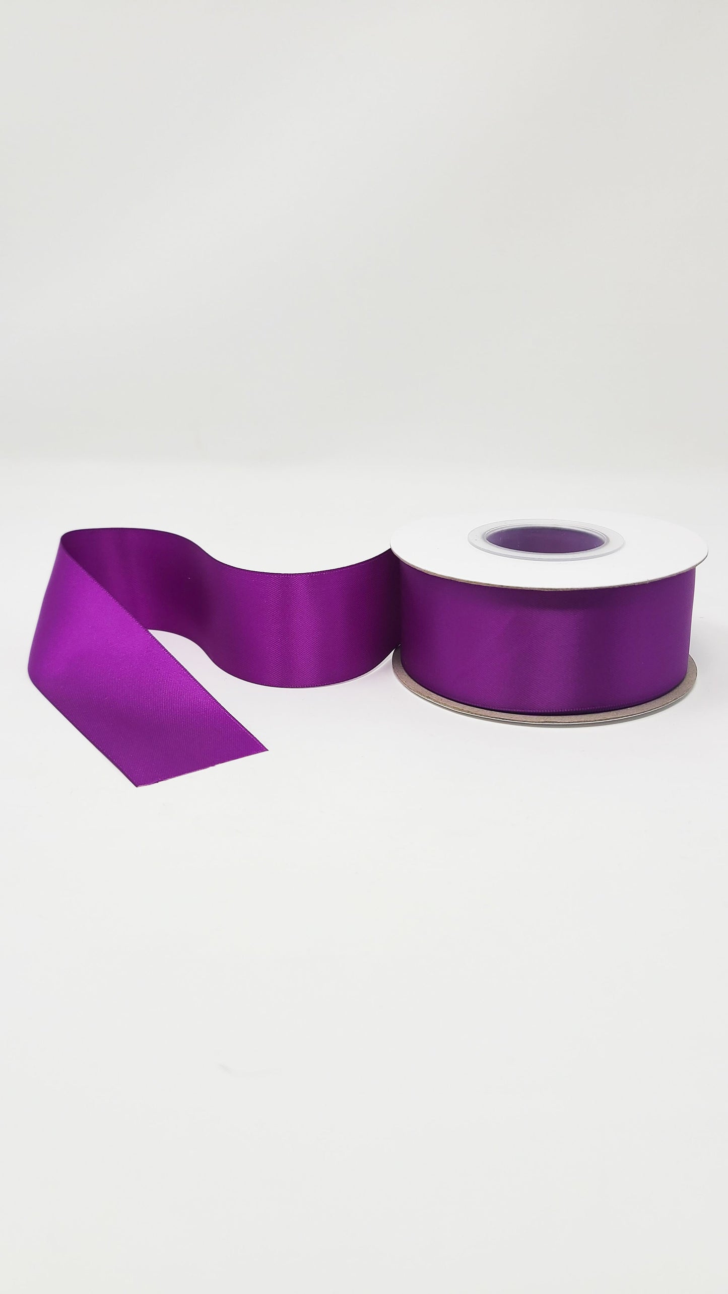 Double Face Solid Colored Ribbon Ultra Violet