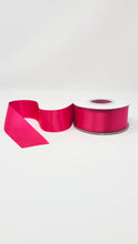 Load image into Gallery viewer, Double Face Solid Colored Ribbon Shocking Pink
