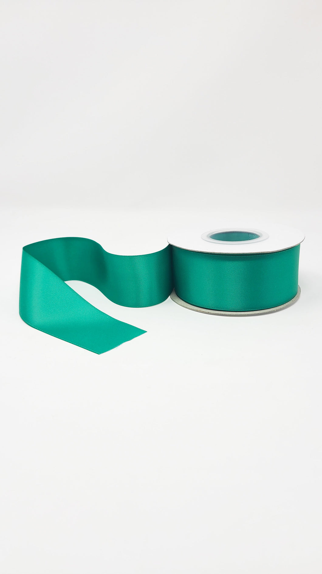 Double Face Solid Colored Ribbon Parrot Green